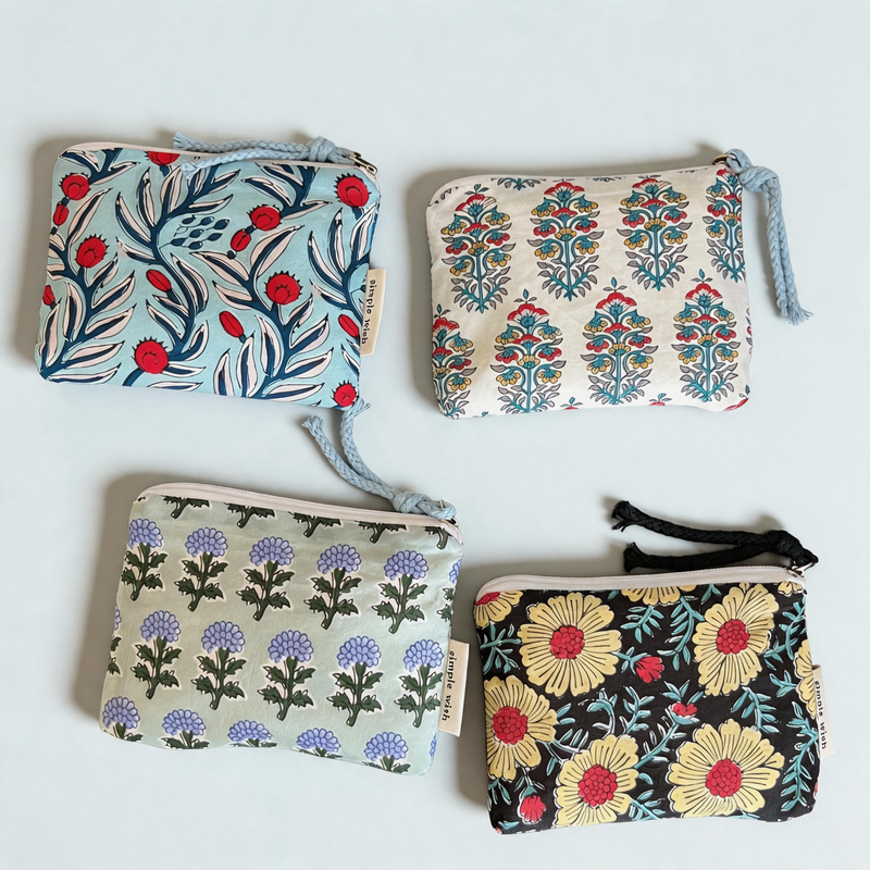 Versatile Flower Print Portable Cotton Daily Fashion Bag