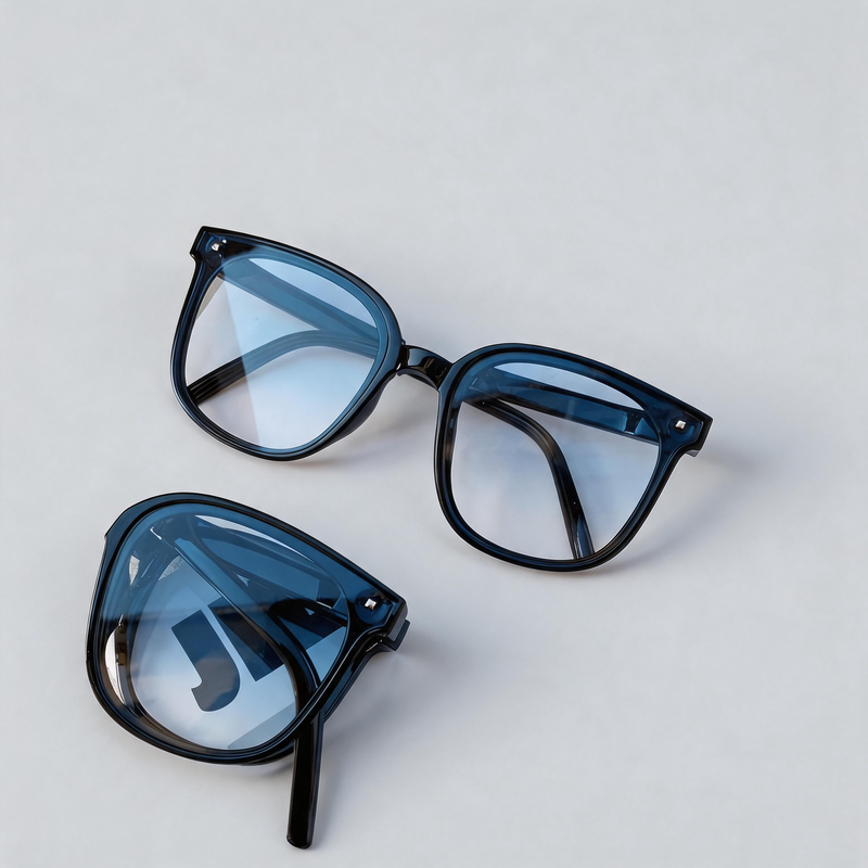 Retro Large Frame Foldable Fashion Sunglasses
