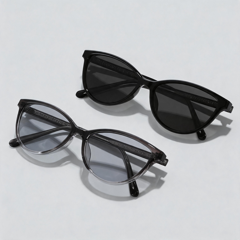 Retro Thin Pin Cat Eye Fashion Sunglasses