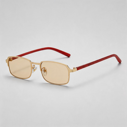 Slim Metal Rectangle Sunglasses