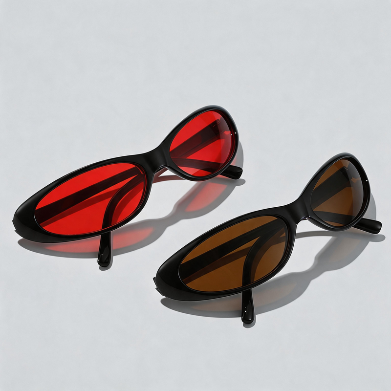 Slim Oval Cat Eye Street Fashion
