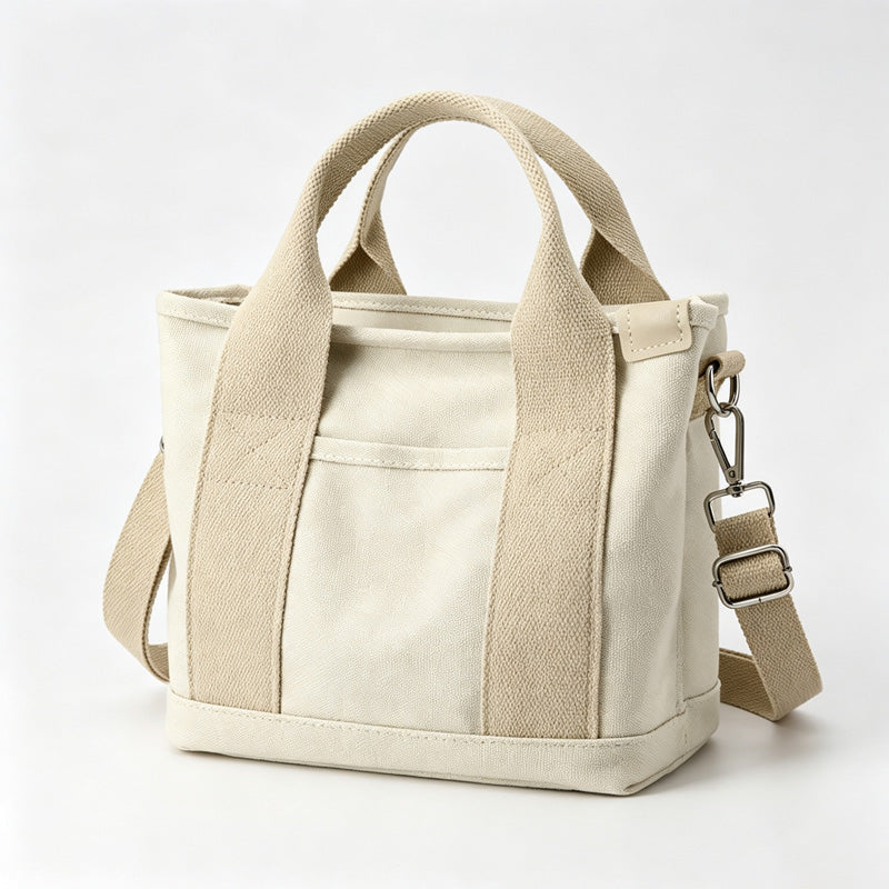 Canvas Small Crossbody Tote Handbag