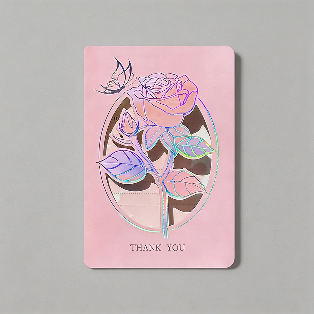 Floral Laser Cut Greeting Card - Shopdayla Wholesale - #3922