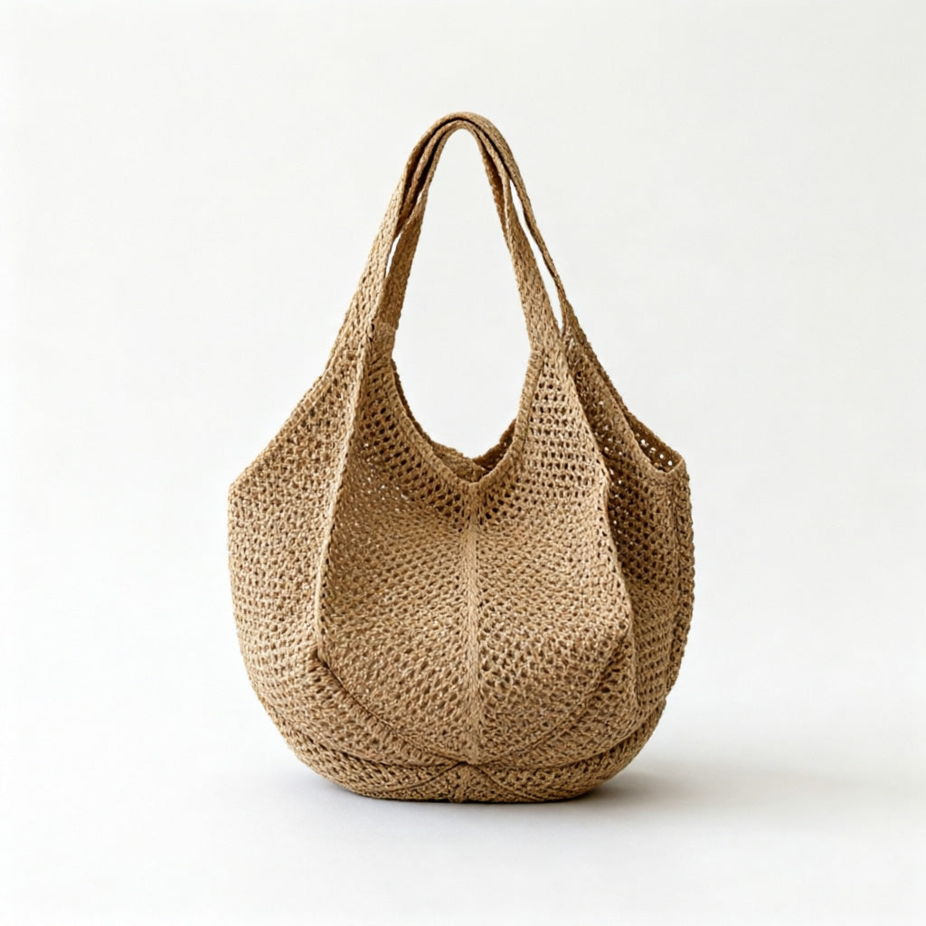 Handmade Crochet Mesh Tote - Shopdayla Wholesale - #7378
