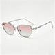 White-Silver Frame / Light Pink Clear Lens / One Size