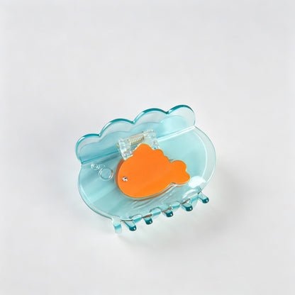 Transparent Goldfish Claw Clip