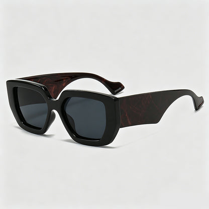 Wide Thick Temple Square Oversized Trend Fashion Sunglasses