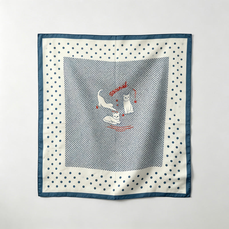 Print Square Head Neck Scarves