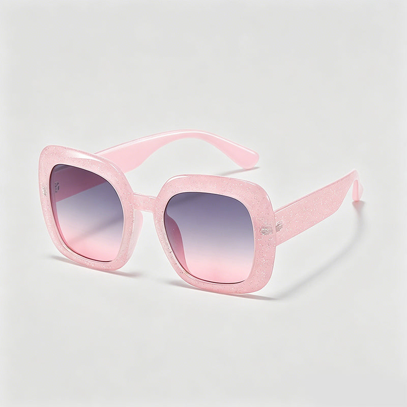 Glitter Oversized Square Women Sunglasses