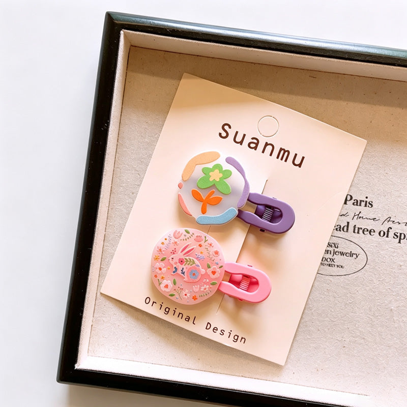 Resin Printed Duckbill Hair Clips