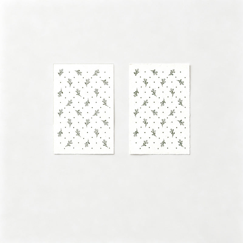 Beech Wood Floral Pattern Rubber Stamp