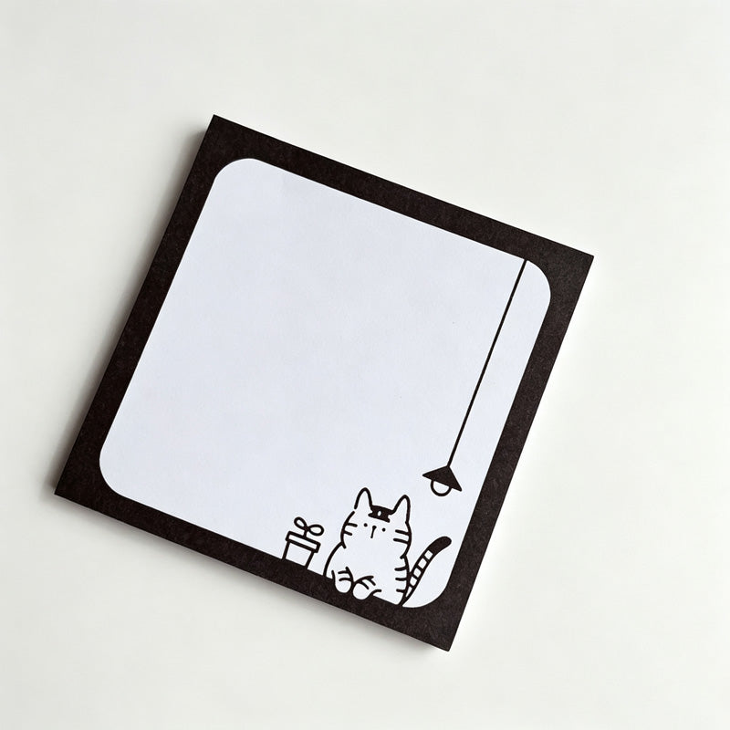 Line Cat Memo Non-Sticky Notes