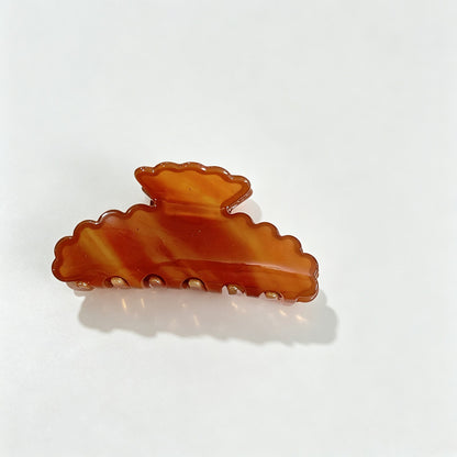 Marble Leaf Claw Clip