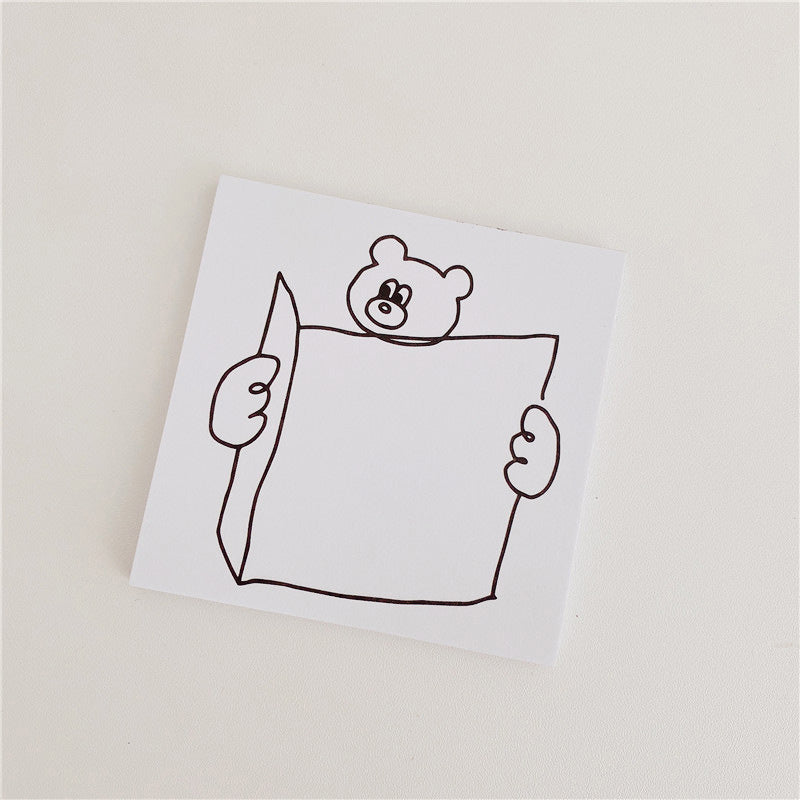 Line‑Doodle Animal Non‑Sticky Notes