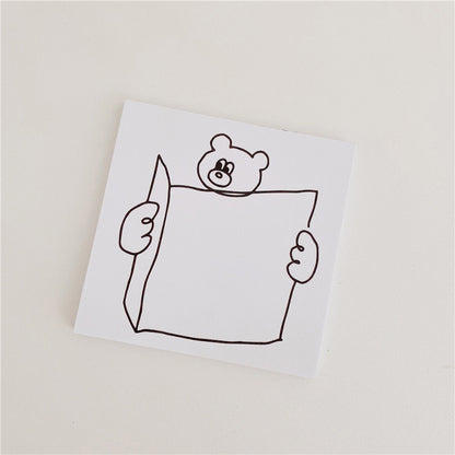 Line‑Doodle Animal Non‑Sticky Notes