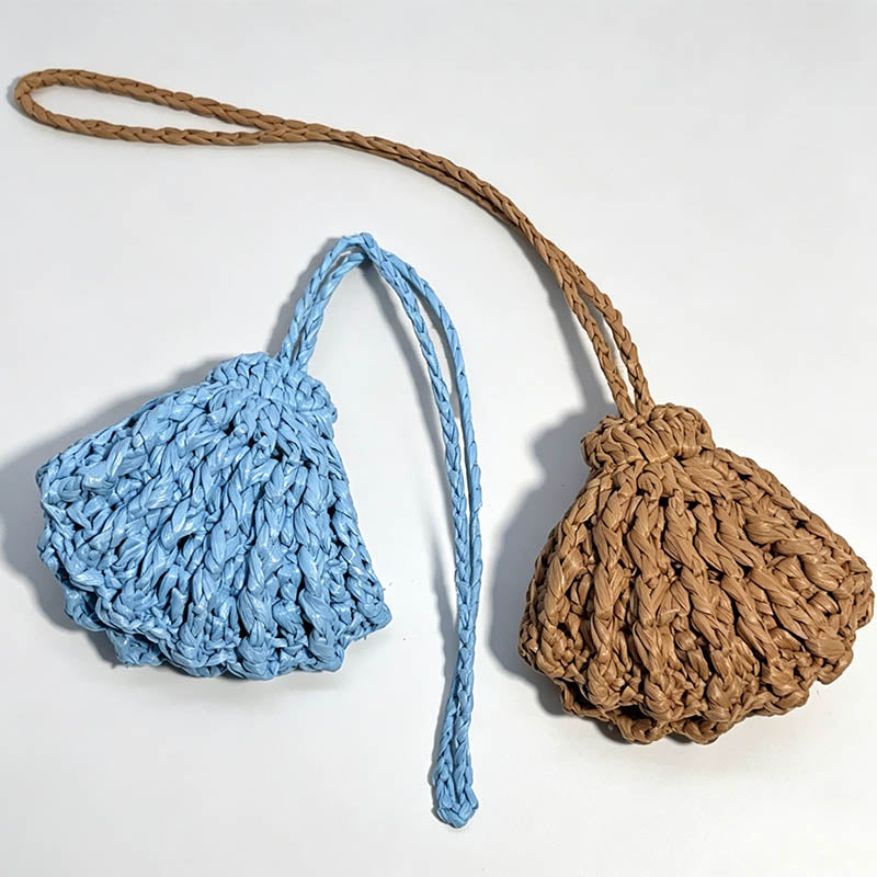 Woven Shell Keychain Bag Charm - Shopdayla Wholesale - #4562