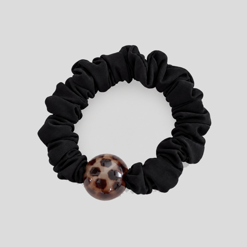 Leopard Print Fabric Hair Ties