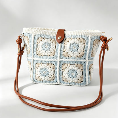 Daisy Crochet Crossbody Bag