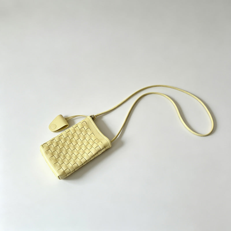 Woven Phone Crossbody Pouch
