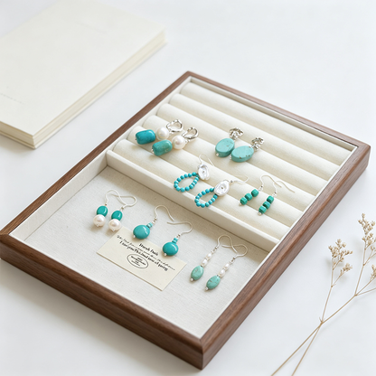 Turquoise 925 Silver Hook Earrings
