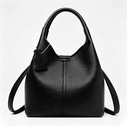 Faux PU Leather Bucket Crossbody Bag