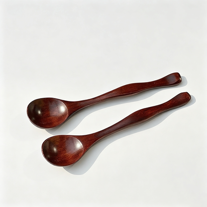 Long Handle Wooden Soup Spoon