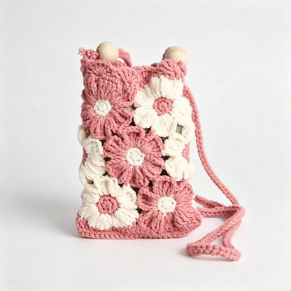 Crochet Flower Phone Pouch