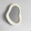 Ear-shaped Irregular Ceramic Framed Vanity Mirror