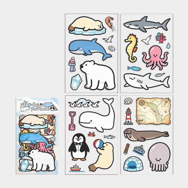 Animal Die Cut Stickers Set