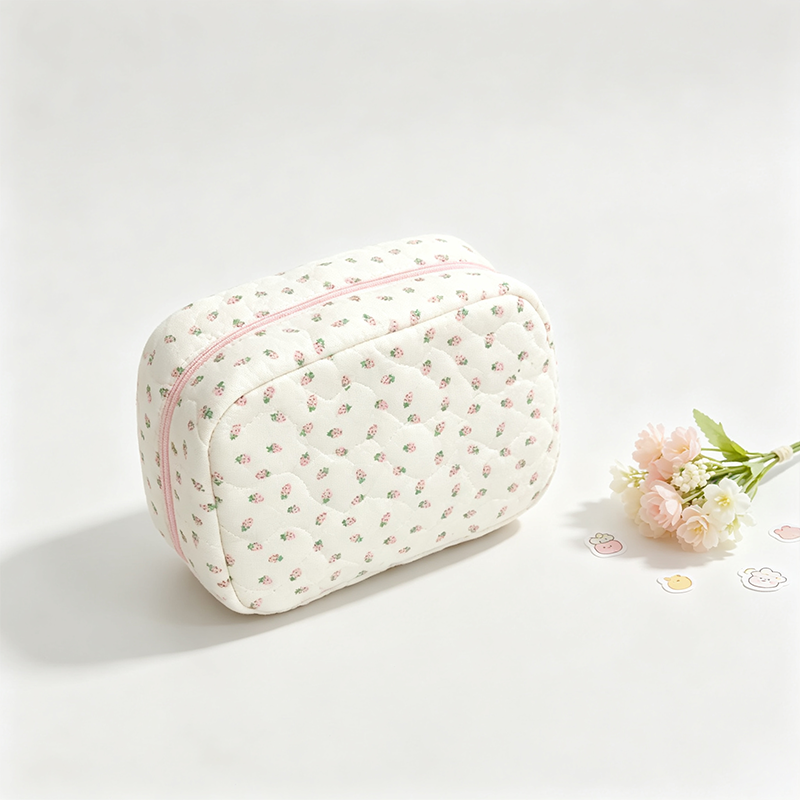 Strawberry Toast Folding Storage Pouch