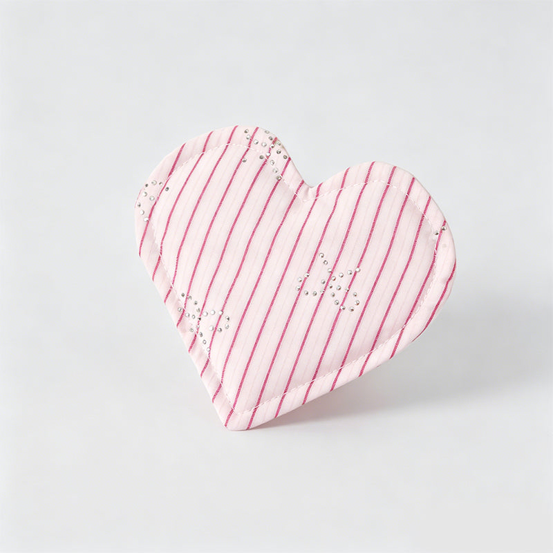Multi-purpose Fabric Heart Coaster Insulation Pad