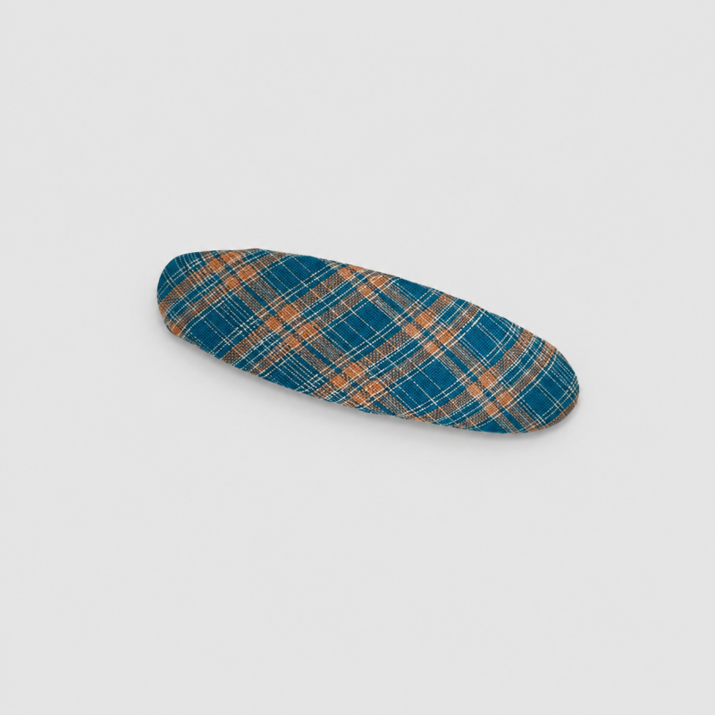 Vintage Floral Plaid Oval Snap - Shopdayla Wholesale - #9378