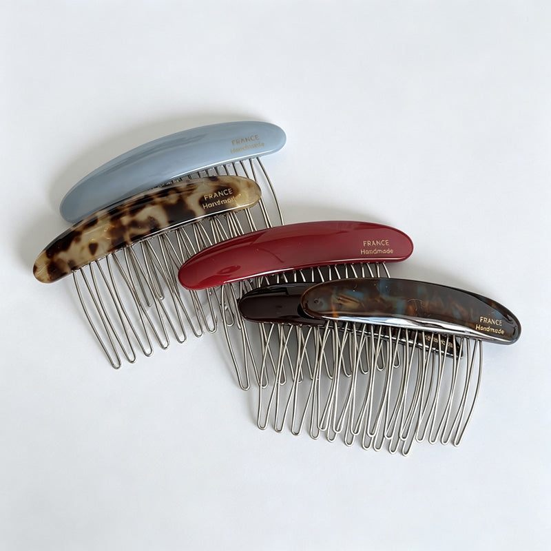 Oval Hair Insert Comb with Teeth