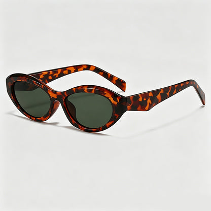 Slim Narrow Oval Cat Eye Y2K Trend Sunglasses