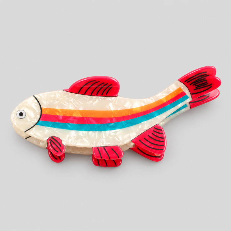 Ocean Fish Colorful Hair Claw Clips