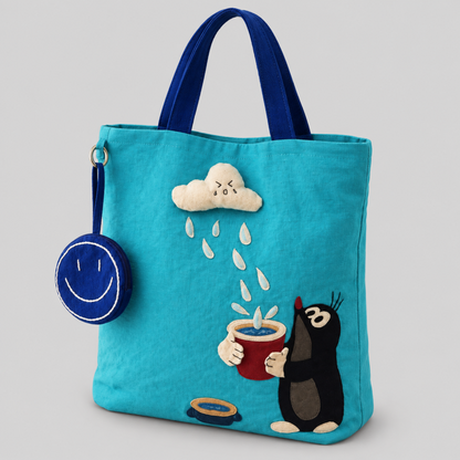 Cloud Raindrop Tote Handle Bag