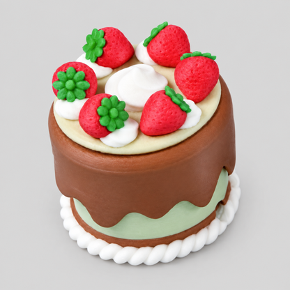 3D Printed Cake Clicker Keychain