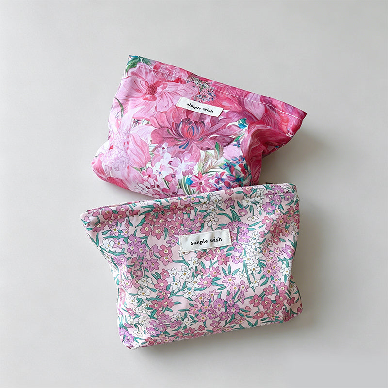 Liberty Floral Print Cotton Makeup Pouch