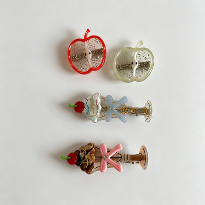Fruit Ice Cream Acetate Hair Clip