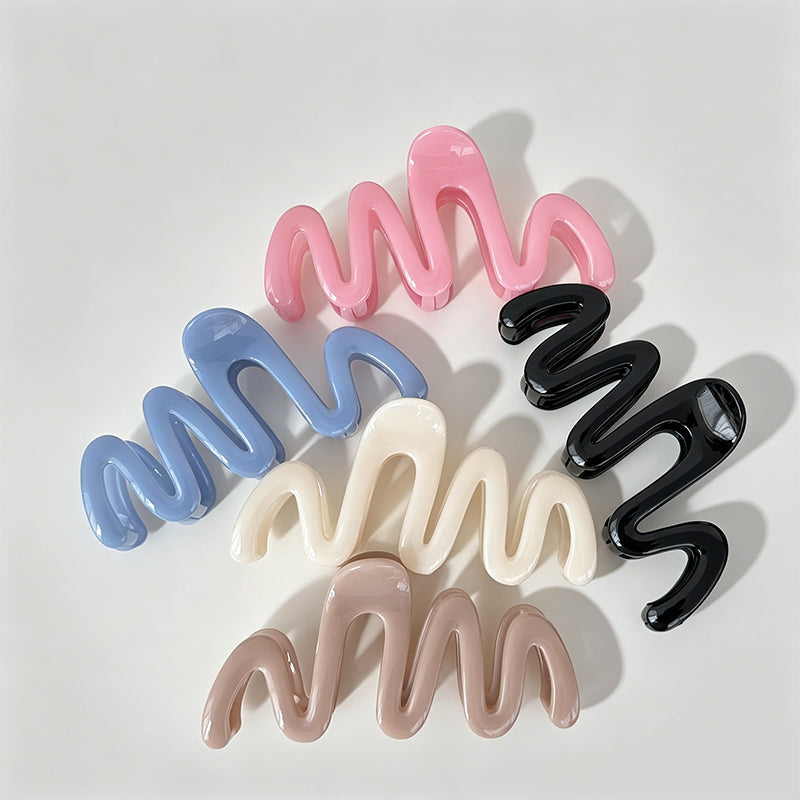 Large Wave Pattern Shark Claw - Shopdayla Wholesale - #7506