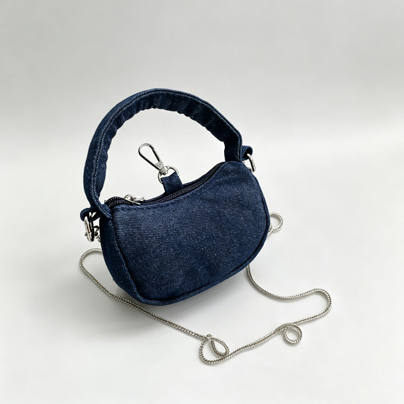 Mini Canvas Handle Crossbody Bag