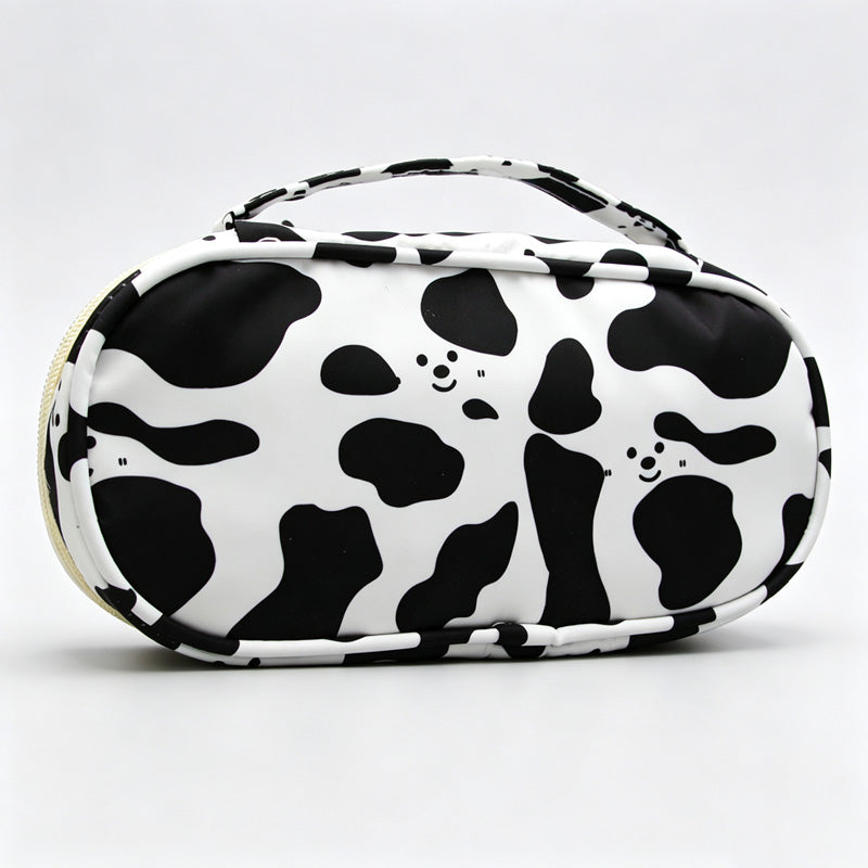 Checkerboard Print Pencil Pouch