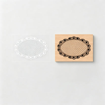 Lace Pattern Beech Wood Stamp