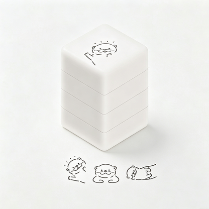 3‑in‑1 Animal Self‑Inking Stamp