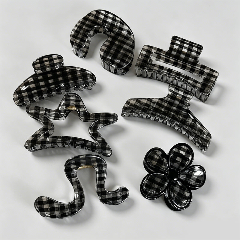 Refined Transparent Black Plai - Shopdayla Wholesale - #1874