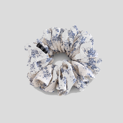 Floral Fabric Hair Scrunchie