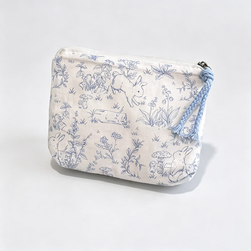 Everyday Puppy Print Fabric Pouch
