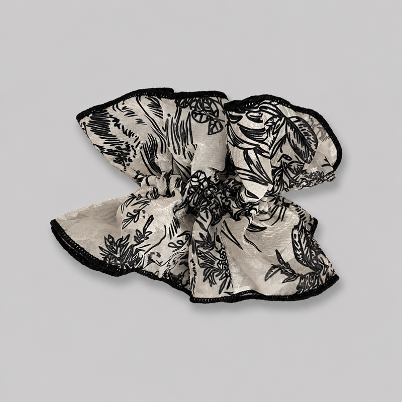Ink Floral Print Oversized Ruf - Shopdayla Wholesale - #7090