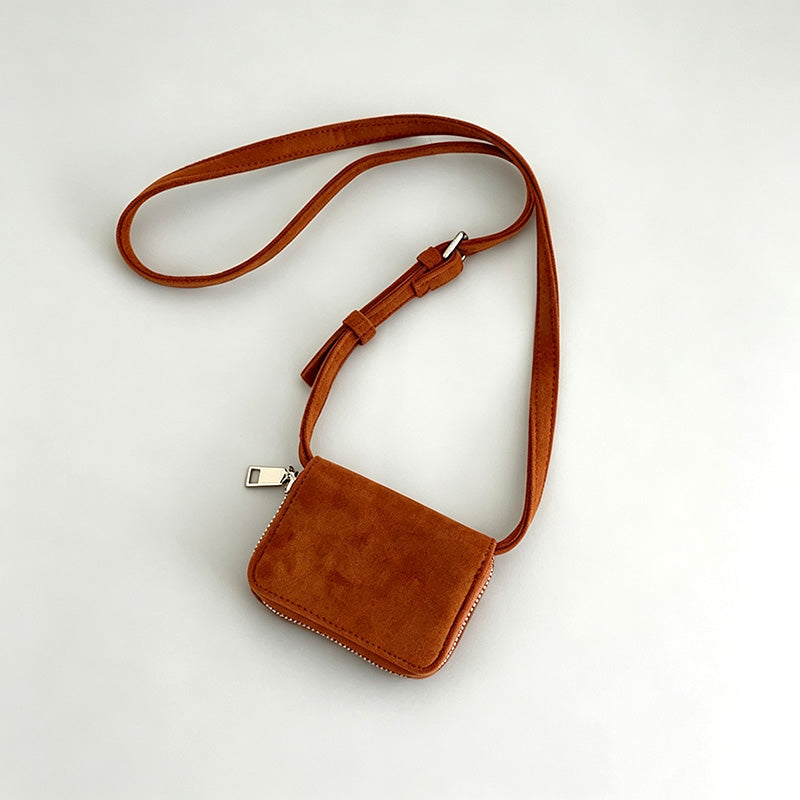 Mini Suede Crossbody Bag