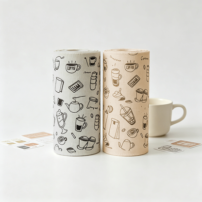 Printed Tear‑Away Cleaning Cloth Roll